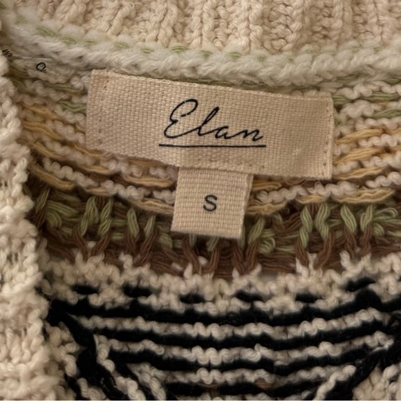 Elan Women's Multicolor Striped Knit Blouse - Picture 4 of 5